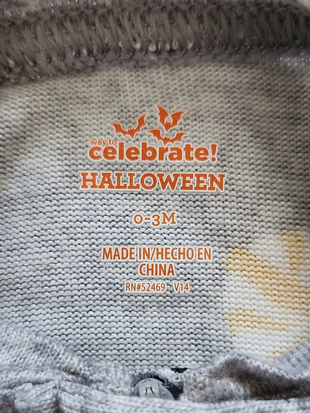 NWT Way To Celebrate Baby Halloween Candy Footed Sleeper 0-3M